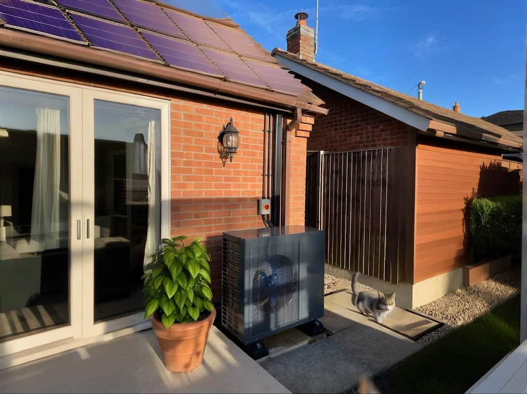 UK house with solar PVT heat pump