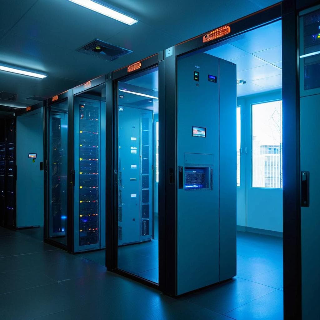 switchgear cabinets in datacenter